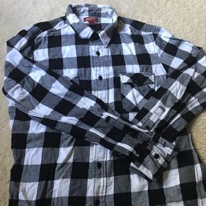 Sz M Arizona Jeans Flannel Shirt